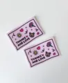 Pink greeting cards with cute bear and flower design for mother's day gift decoration. - Mother's Day Card / 30 Sheets