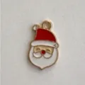 Ciondolo decorativo natalizio fai da te simpatico charm Babbo Natale per sacchetti. - Stile Babbo Natale (C)