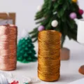 Metallische Weihnachts-Geschenkverpackung Kordel DIY Schleife Gold Kupfer Variante - Gold / 1.5mm*100m