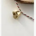 Cloche dorée de Noël accessoire de bricolage DIY, petite cloche ouverte pour carillon - 21mm (50 Pièces)