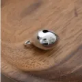 Pendentif cloche en métal argenté en forme de goutte accessoire bijoux DIY pour fêtes. - 20 Pièces par Paquet / Argent