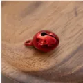 Cloche en metal rouge pour decoration de sapin de Noel accessoire de bricolage DIY - 20 Pièces par Paquet / Rouge