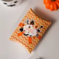 Halloween pillow gift box orange chevron paper candy cookie packaging party favor decoration - Style B / 14*10*2.8cm