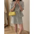 Mini borsa a mano Boston in pelle PU gialla, borsa a tracolla tubulare chic per l'estate. - Giallo