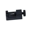 Detailed close-up of the watch link remover tool mechanism, showing the steel pin and screw. - Bracelet Dismantling Tool