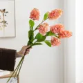 Ramo de flores de lila artificial decoracion de hogar para sala de estar dormitorio - Rosa