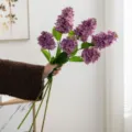 Kunstmatige paarse syringa bloemboos, neppe bloemstengels voor woonkamer slaapkamer decor. - Licht Lotus
