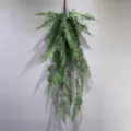 Artificial hanging fern plant for home wall decor and indoor green landscaping style - 35 Leaves New Boston Leaf Tri-color