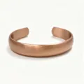 Solid red copper cuff bracelet for men, 12mm wide matte brushed open bangle jewelry. - 50g (Width 1.27cm) / Copper
