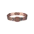 Vintage Pure Copper Magnetic Bracelet Mens 12mm Retro Cuff Bangle Health Jewelry - Retro Magnetic Bracelet(COB019)