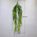 Artificial hanging fern plant green vine 30 leaves wall decor home restaurant decor - 30 Leaves New Tri-color Fishtail Wall Hanging