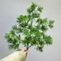 Künstlicher Pinienzweig grüne Pflanze Fake Zeder Laub für Heimdekoration Blumenarrangement. - 49-Köpfige Spitz-Steineibe / 60CM / Grün