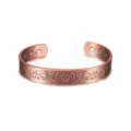 Vintage Pure Copper Magnetic Bracelet Celtic Dragon Pattern Adjustable Open Bangle - Dragon Pattern