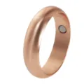 Pure Copper Magnetic Ring 6mm Polished Minimalist Copper Ring Variant Jewelry Show - US Size 11 (65mm) / 2-Magnet Red Copper Ring