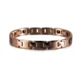 Roségold Wolframstahl Magnet Gliederarmband für Herren und Damen stilvoller Schmuck - Roségold Herrenstil