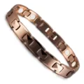 Roségold Magnetarmband Variante, stilvolles Metallketten Design mit sicherem Verschluss im Alltag. - Voll Magnetisch Herren Roségold