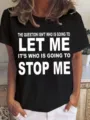 Μαύρο ανδρικό κοντομάνικο t-shirt με εντυπωσιακή εκτύπωση αγγλικού μοτιβατικού σλόγκαν. - S / Tops / Μαύρο