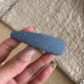 Barrette a cheveux en tissu denim bleu style coreen pour femmes et filles usage quotidien - Style Goutte / Bleu clair
