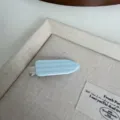 Horquilla para el pelo a rayas azul claro pinza de acetato estética para mujer y peinado diario - Pinza Sin Marca Linda - Azul Raya