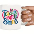 11oz weiße Keramik Kaffeetasse mit inspirierendem Lehrer Design, ideal für den Alltag oder Geschenke. - 350ml / Weiß