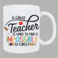 Ceramic coffee mug with inspirational teacher quote, durable and reusable for daily use. - 350ml / White