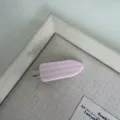 Pinza de pelo de acetato a rayas de color rosa estilo dulce elegante accesorio de moda - Pinza Sin Marca Linda - Rosa Raya