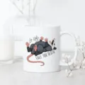 Keramik Kaffeetasse Detailansicht, niedliches Opossum Motiv, perfektes Alltagsgeschenk. - Opossum-Stil (03) / 350 Einheiten/Packung