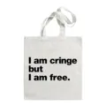 Casual witte canvas shopper tas met stijlvolle letteropdruk, perfect voor dagelijks gebruik. - Stijl 5 / 35*40