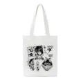 Y2K Harajuku Canvas Tragetasche mit coolen Anime Tattoo Grafiken, stylische Freizeittasche. - Amerikanischer Dunkler Tattoo Stil (6)