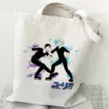 Yuri on Ice Segeltuch Tragetasche, lässige Schultertasche für Studenten, Baumwolltasche. - Stil 12 / 35*40cm