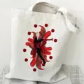 Nahaufnahme des Anime-Druck-Leinwand-Tragetasche, die klaren Grafik und langlebigen Stoff zeigt. - Stil 9 / 35*40cm