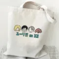 Anime Yuri on Ice Motiv Canvas Tragetasche lässige Harajuku Schultertasche Studenteneinkaufstasche. - Stil 5 / 35*40cm