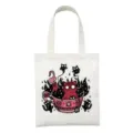 Gotische Satan kat canvas tote bag, schattige demon kitty schoudertas voor dagelijks gebruik. - Satan Kat Druk Stijl 2 / 35x40cm