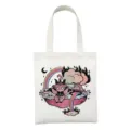 Leuke satan kat canvas draagtas gothic pastel schoudertas esthetische shopper tas - Satan Kat Druk Stijl 1 / 35x40cm