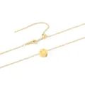 Collier pendentif visage smiley en acier inoxydable chaîne réglable minimaliste femme - Smiley Or