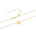 Collier ras du cou en acier inoxydable doré avec pendentif visage triste, tendance. - Injustement Or