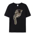 S / Top (C2 Cat Print) / Black
