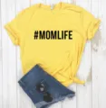 Gelbes Damen T-Shirt mit Aufdruck Slogan kurzarm Baumwolle Freizeit Oberteil Sommer neu. - S / Oberteile / Gelb