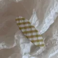 Pince à cheveux à carreaux en tissu style coréen accessoire mignon jaune pour femme chic - Barrette Ovale / Jaune Ovale BB-Jaune Blanc