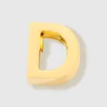 Pendentif lettre D en acier inoxydable doré pour la création de bijoux DIY et colliers - Or / Lettre D / Or