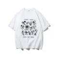 2024 new plant these save the bees graphic print unisex short sleeve white t-shirt detail - S / Tops / White