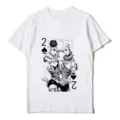 Camiseta blanca de manga corta para mujer con estampado gráfico cool top casual - Estilo Pica 2 Artístico Ojo Labios (Top)