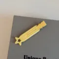 Gelber Stern Haarklammer minimalistische süße Seitenhaarspange Haarschmuck für Alltag - Einfarbig Pentagramm Nahtlos - Gelb