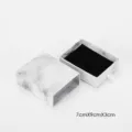 Marble drawer jewelry gift box packaging minimalist gift storage box for ring necklace - 7x9x3cm / Marble White