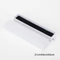 Scatola regalo per gioielli bianca con inserto in velluto nero per collane e bracciali. - 21x4x3cm / Bianco