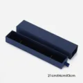 Scatola regalo per gioielli con cassetto lungo blu e fodera in velluto, 21x4x3cm. - 21x4x3cm / Blu zaffiro
