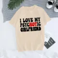 Camiseta de manga corta beige informal con estampado divertido, parte superior. - S / Tops / Estilo Caqui (40122)