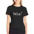 Women's Christmas math pun Fa La 8 short sleeve black t-shirt casual top apparel. - S / Tops / Black