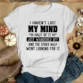 Casual λευκό γυναικείο κοντομάνικο t-shirt με αστείο τυπωμένο σλόγκαν για καθημερινή χρήση. - S / Tops / Μαύρο Με Λευκή Εκτύπωση