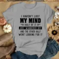Γυναικείο casual γκρι κοντομάνικο t-shirt με αστείο τύπωμα για την καθημερινή εμφάνιση. - S / Tops / Ανοιχτό Γκρι Με Μαύρη Εκτύπωση